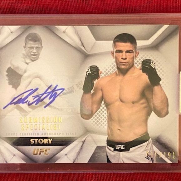 2020 Topps UFC Striking Signatures RICK STORY Fighter Auto  2020 UFC Striking Signatures - Rick Story Autographed UFC- SUS-RS  -  #016/191